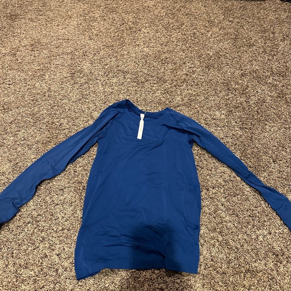 Lululemon Athletica Blue Long sleeve swiftly Tech